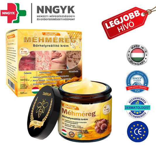 ✨ Bőrgyógyász ajánlása ✨ ZödVita® Méhméreg Bőr Helyreállító Krém 🔥 Magyar fejlesztés, magyarországi gyártás és szállítás